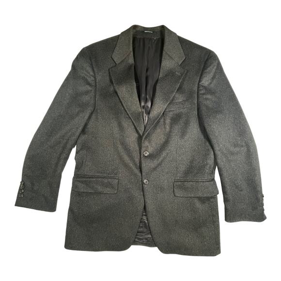 RALPH LAUREN CHARCHOAL CASHMERE BLAZER SIZE 38 - Picture 1 of 10